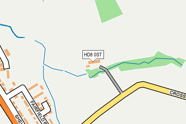 HD8 0ST map - OS OpenMap – Local (Ordnance Survey)