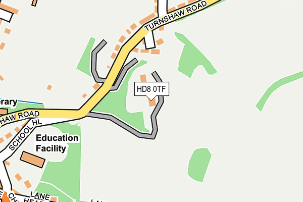 HD8 0TF map - OS OpenMap – Local (Ordnance Survey)