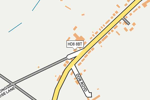 HD8 8BT map - OS OpenMap – Local (Ordnance Survey)