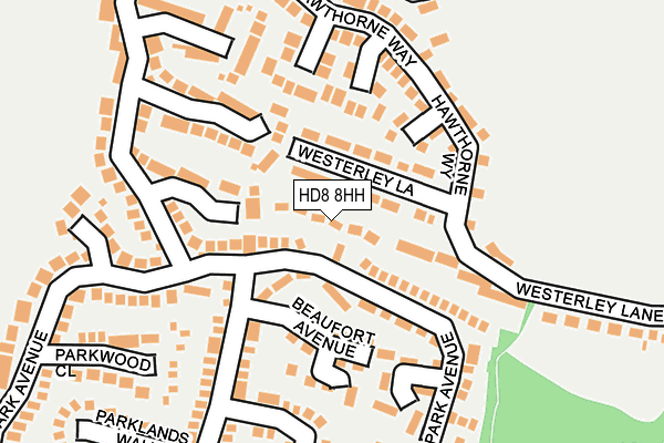 HD8 8HH map - OS OpenMap – Local (Ordnance Survey)