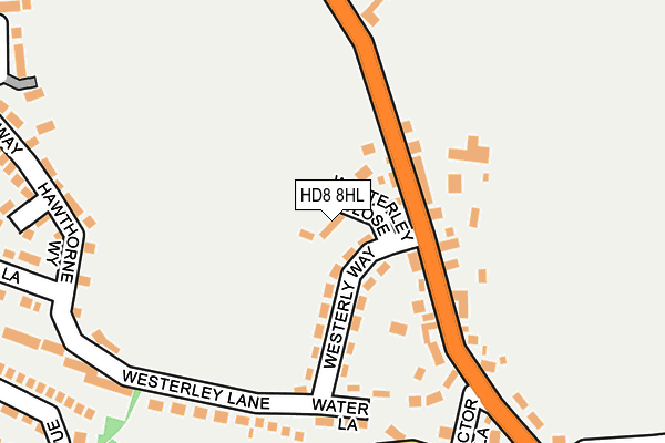 HD8 8HL map - OS OpenMap – Local (Ordnance Survey)