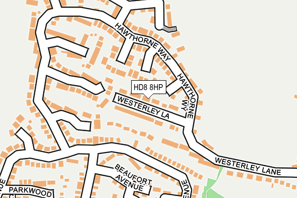 HD8 8HP map - OS OpenMap – Local (Ordnance Survey)