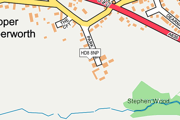 HD8 8NP map - OS OpenMap – Local (Ordnance Survey)