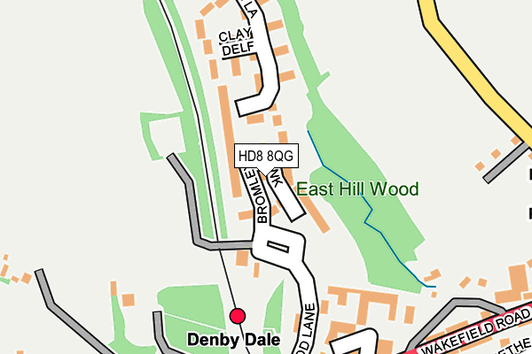 HD8 8QG map - OS OpenMap – Local (Ordnance Survey)