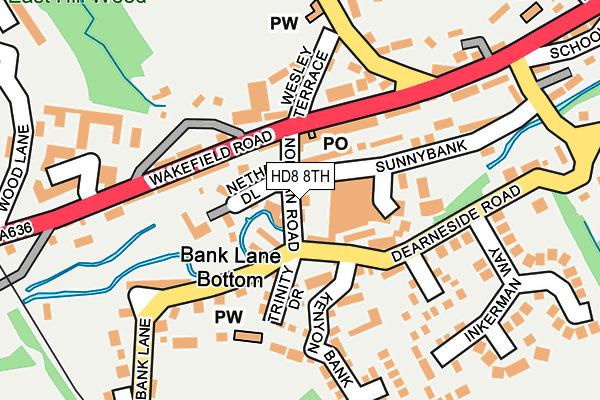 Map of THE PRETTY LITTLE TREAT COMPANY (YORKSHIRE) LTD at local scale