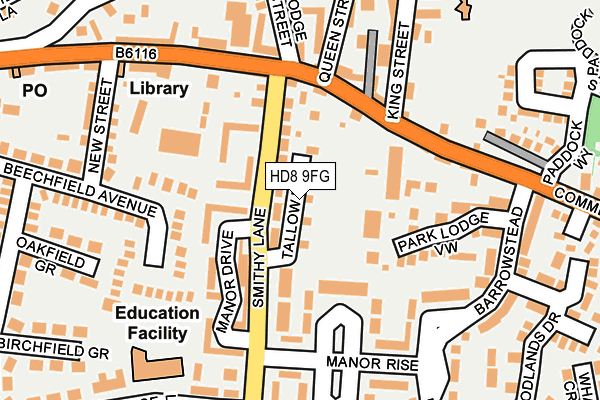 Map of TALLOW MEWS BLOCK 4 LIMITED at local scale