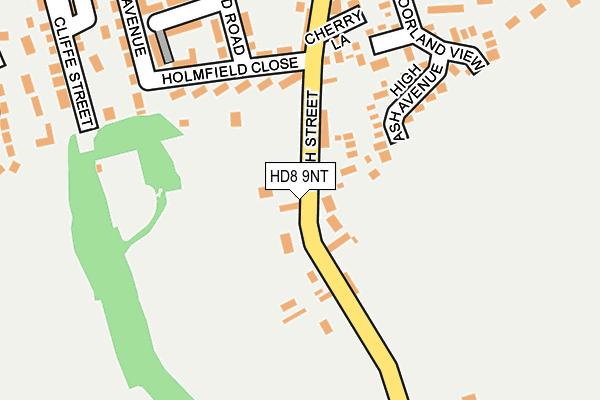 HD8 9NT map - OS OpenMap – Local (Ordnance Survey)