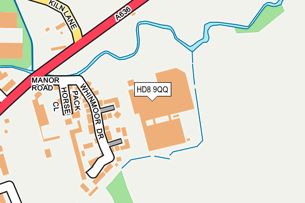 HD8 9QQ map - OS OpenMap – Local (Ordnance Survey)