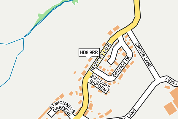 HD8 9RR map - OS OpenMap – Local (Ordnance Survey)