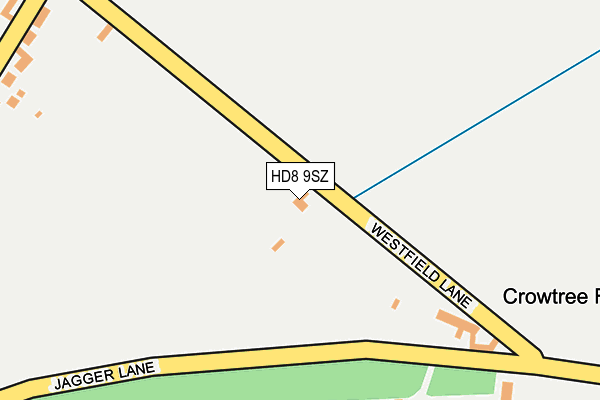 HD8 9SZ map - OS OpenMap – Local (Ordnance Survey)