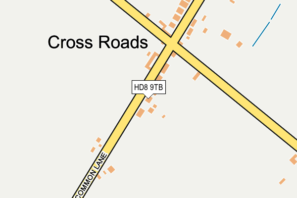 HD8 9TB map - OS OpenMap – Local (Ordnance Survey)