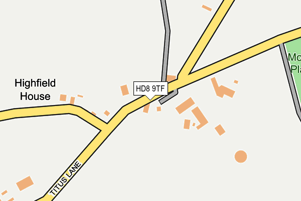 HD8 9TF map - OS OpenMap – Local (Ordnance Survey)
