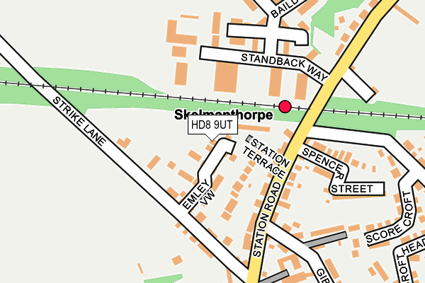 HD8 9UT map - OS OpenMap – Local (Ordnance Survey)