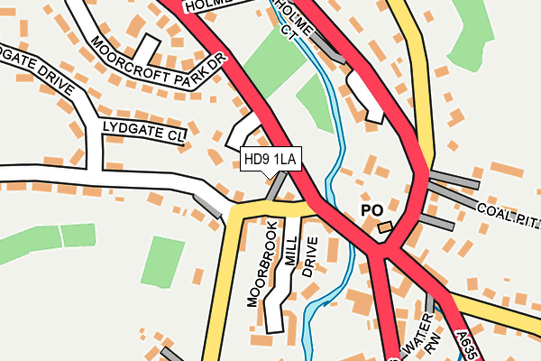 HD9 1LA map - OS OpenMap – Local (Ordnance Survey)