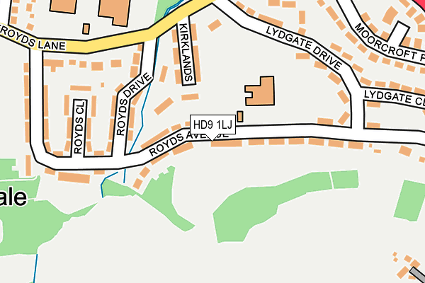 HD9 1LJ map - OS OpenMap – Local (Ordnance Survey)