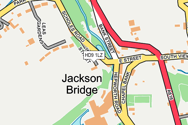 HD9 1LZ map - OS OpenMap – Local (Ordnance Survey)