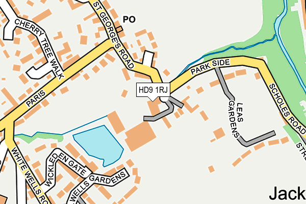 HD9 1RJ map - OS OpenMap – Local (Ordnance Survey)