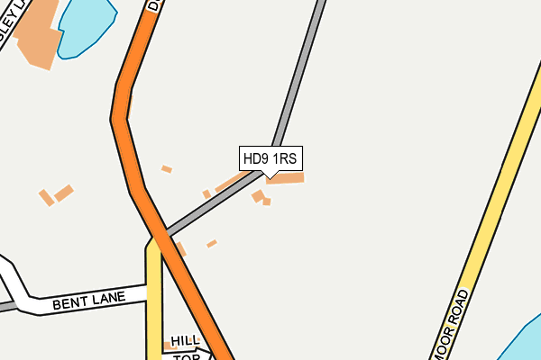 HD9 1RS map - OS OpenMap – Local (Ordnance Survey)