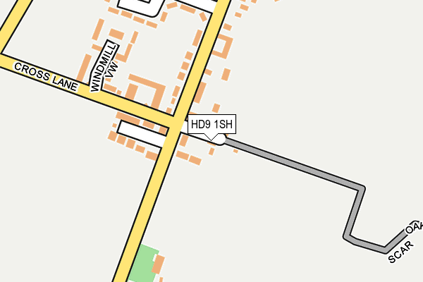 HD9 1SH map - OS OpenMap – Local (Ordnance Survey)