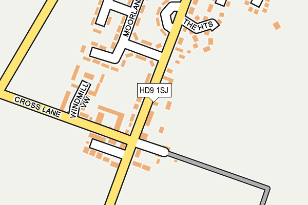 HD9 1SJ map - OS OpenMap – Local (Ordnance Survey)