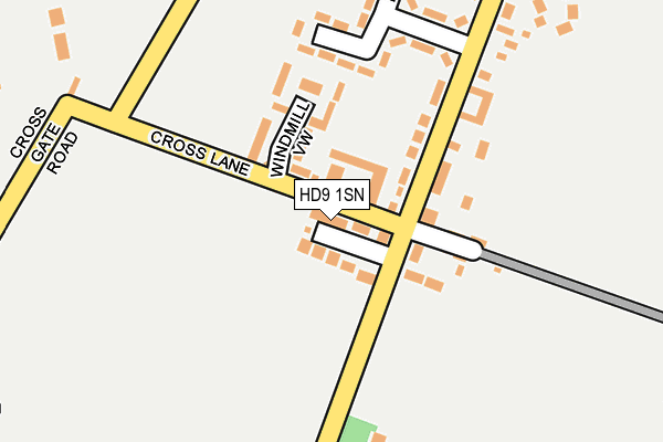HD9 1SN map - OS OpenMap – Local (Ordnance Survey)