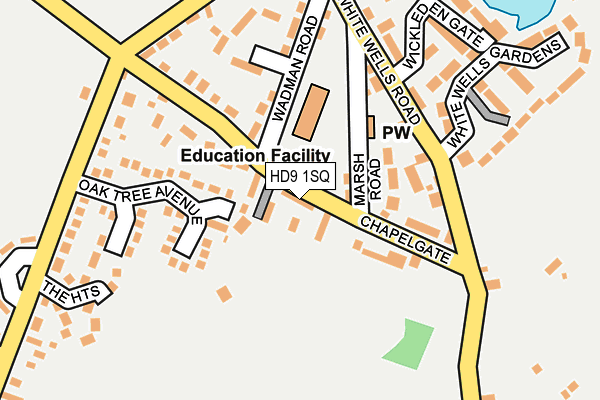 HD9 1SQ map - OS OpenMap – Local (Ordnance Survey)