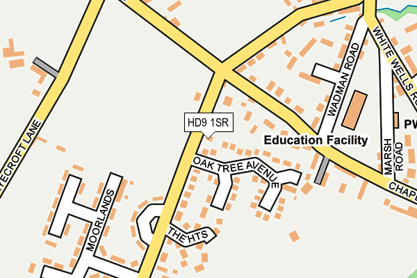 HD9 1SR map - OS OpenMap – Local (Ordnance Survey)