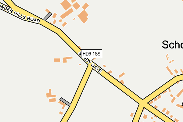 HD9 1SS map - OS OpenMap – Local (Ordnance Survey)