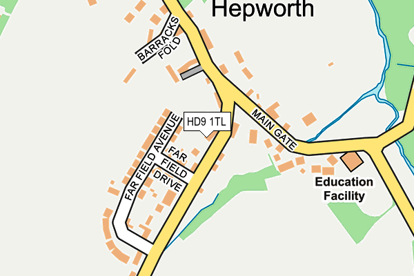 HD9 1TL map - OS OpenMap – Local (Ordnance Survey)