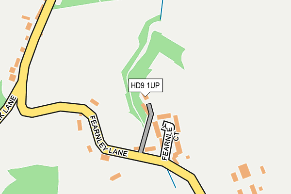 HD9 1UP map - OS OpenMap – Local (Ordnance Survey)