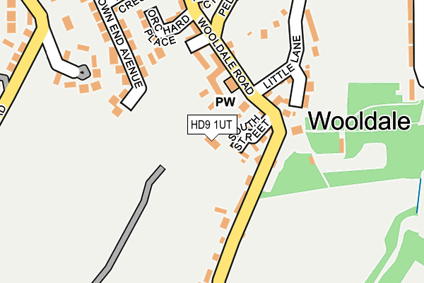 HD9 1UT map - OS OpenMap – Local (Ordnance Survey)