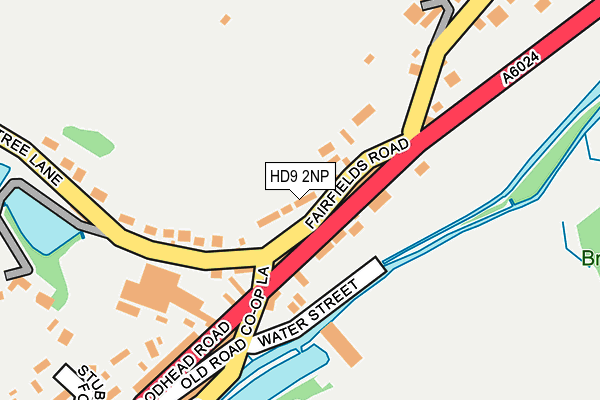HD9 2NP map - OS OpenMap – Local (Ordnance Survey)