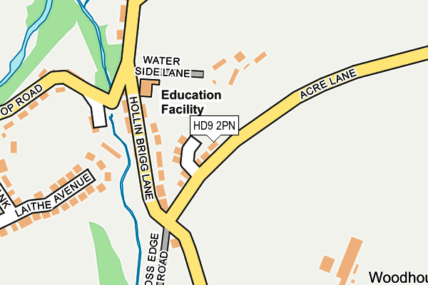 HD9 2PN map - OS OpenMap – Local (Ordnance Survey)