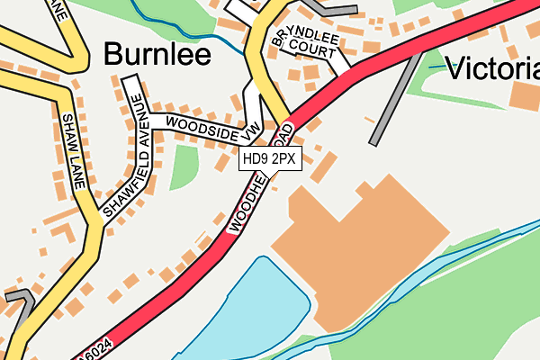 Map of TURNER BROTHERS (HOLMFIRTH) LIMITED at local scale