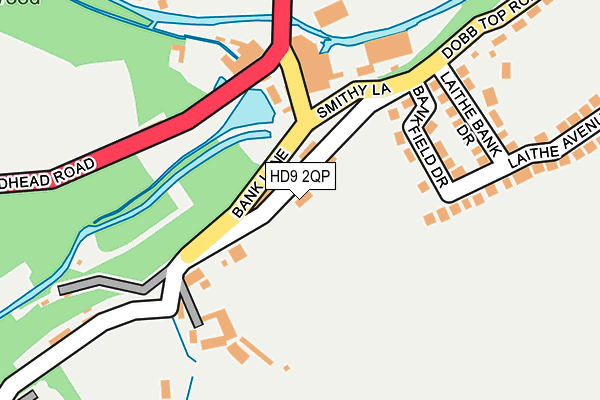 HD9 2QP map - OS OpenMap – Local (Ordnance Survey)