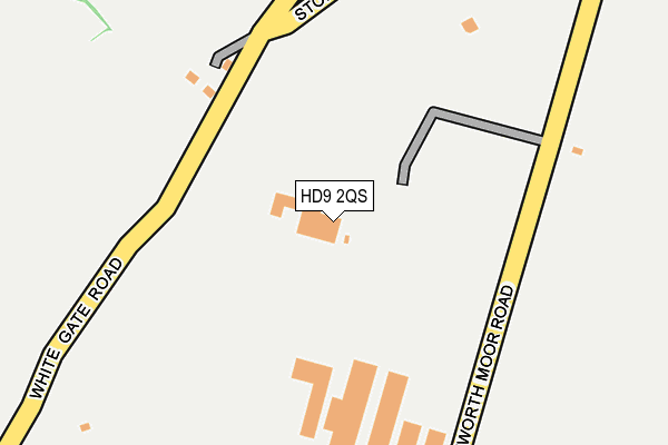 HD9 2QS map - OS OpenMap – Local (Ordnance Survey)
