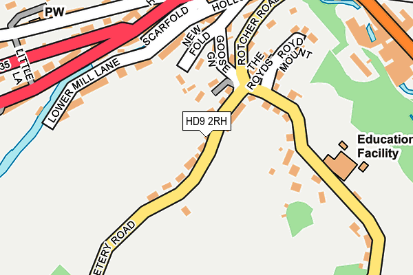 Map of NORRIDGE BOTTOM LTD at local scale