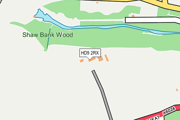 HD9 2RX map - OS OpenMap – Local (Ordnance Survey)