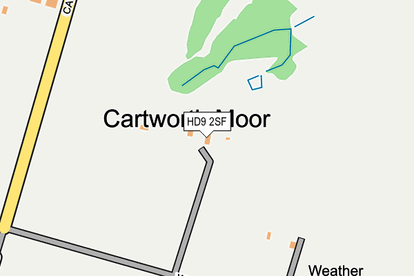 HD9 2SF map - OS OpenMap – Local (Ordnance Survey)