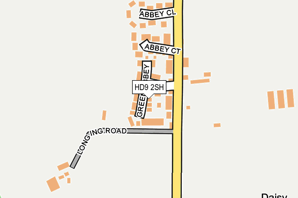 HD9 2SH map - OS OpenMap – Local (Ordnance Survey)