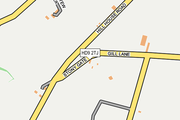 HD9 2TJ map - OS OpenMap – Local (Ordnance Survey)