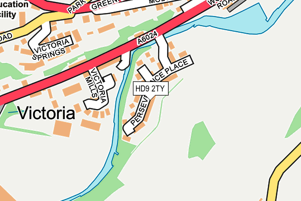 HD9 2TY map - OS OpenMap – Local (Ordnance Survey)