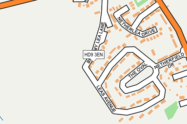HD9 3EN map - OS OpenMap – Local (Ordnance Survey)