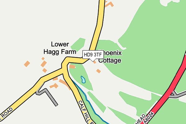 HD9 3TF map - OS OpenMap – Local (Ordnance Survey)