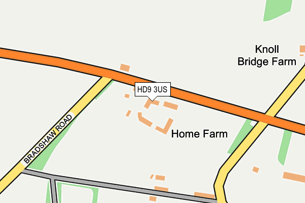 HD9 3US map - OS OpenMap – Local (Ordnance Survey)