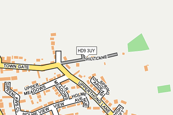HD9 3UY map - OS OpenMap – Local (Ordnance Survey)