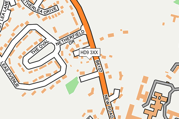 HD9 3XX map - OS OpenMap – Local (Ordnance Survey)