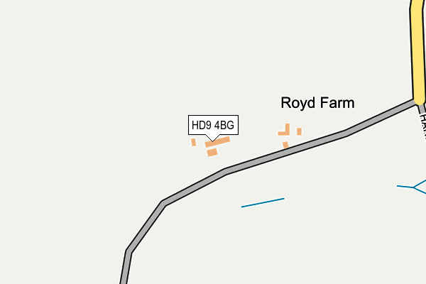 HD9 4BG map - OS OpenMap – Local (Ordnance Survey)