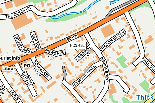 HD9 4BL map - OS OpenMap – Local (Ordnance Survey)