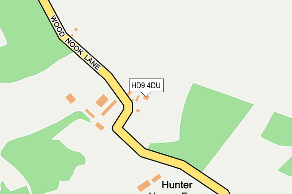 HD9 4DU map - OS OpenMap – Local (Ordnance Survey)